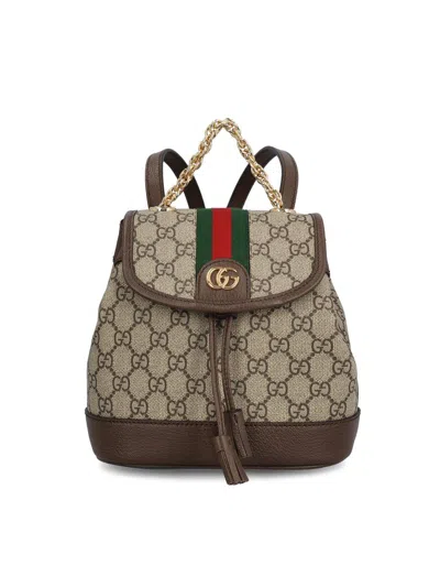 Gucci Ophidia Mini Backpack In Brown