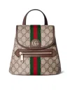 Gucci Mini Ophidia Gg-monogram Backpack In Nude