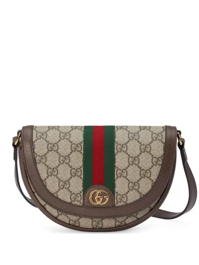 Gucci Ophidia Mini Bag In Brown