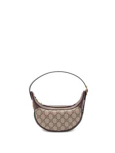 Gucci `ophidia Gg` Mini Bag In Brown