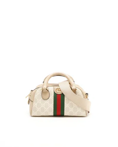 Gucci Ophidia Mini Boston Bag In Neutral