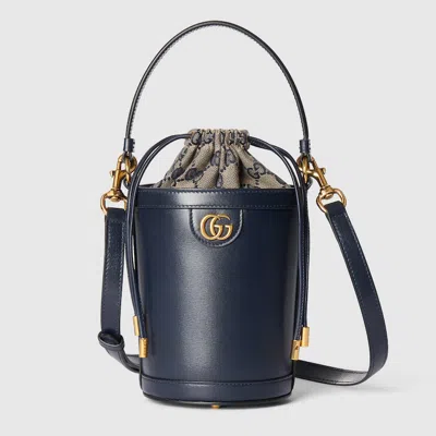Gucci Ophidia Mini Bucket Bag In Blue