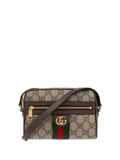 Gucci Ophidia Mini Camera Bag In Brown