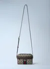 Gucci Ophidia Mini Crossbody Bag In Brown