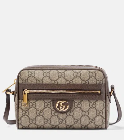 Gucci Ophidia Gg Canvas Shoulder Bag In Brown