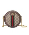 Gucci Ophidia Mini Gg Round Shoulder Bag In Multicolor