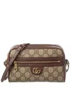 Gucci Ophidia Gg Canvas Shoulder Bag In Beige