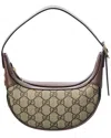 Gucci Ophidia Mini Gg Supreme Canvas & Leather Shoulder Bag In Brown
