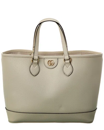 Gucci Ophidia Mini Leather Tote In Neutral