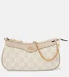 Gucci Ophidia Mini Leather-trimmed Shoulder Bag In Neutrals
