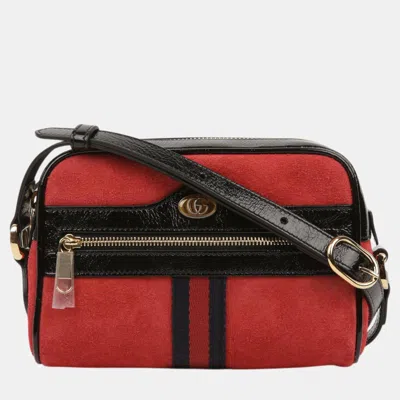 Pre-owned Gucci Ophidia Mini Shoulder And Cross Bag In Black