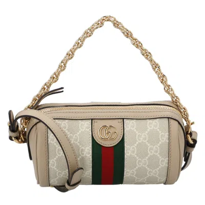 Gucci Ophidia Mini Shoulder Bag Brown In Neutral