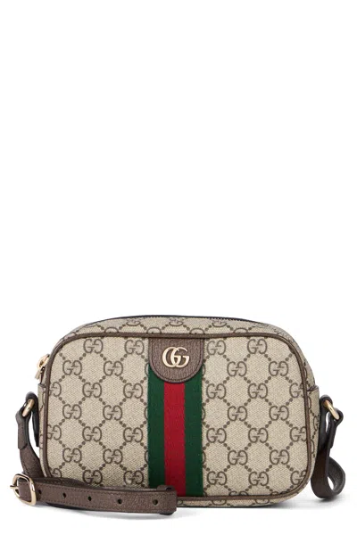 Gucci Ophidia Mini Shoulder Bag In Gg Fabric In Multi