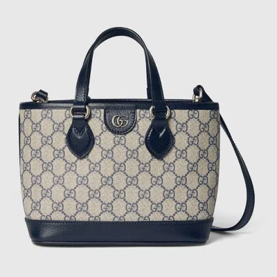 Gucci Ophidia Mini Tote Bag In Blue