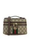 Gucci Ophidia Mini Vanity Case In Brown