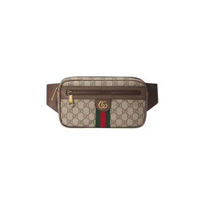 Pre-owned Gucci Ophidia Monogram Beltbag 'beige' In Tan