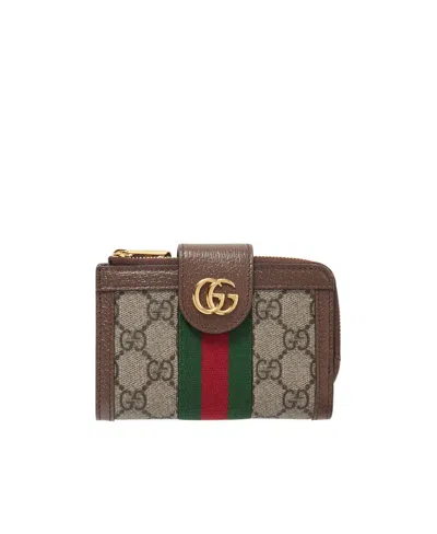 Gucci Ophidia Monogram-pattern Wallet In Multicolor