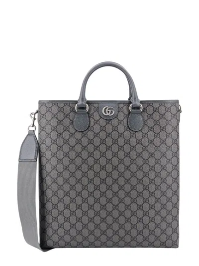 Gucci Ophidia Monogrammed Tote Bag In Grey