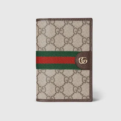 Gucci Ophidia Passport Cover In Sand