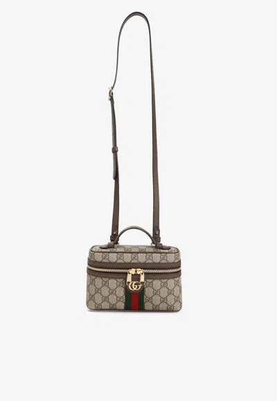 Gucci Ophidia Pouch In Brown
