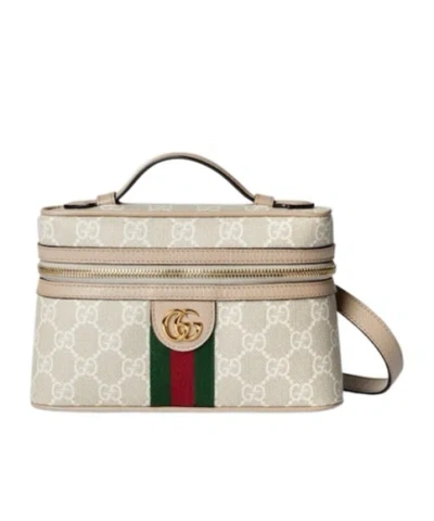 Gucci Ophidia Series Super Mini Shoulder Backpack In Nude