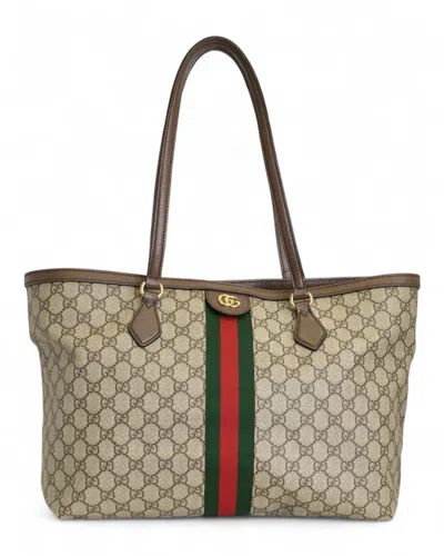 Gucci Ophidia Large Tote Bag In Brown