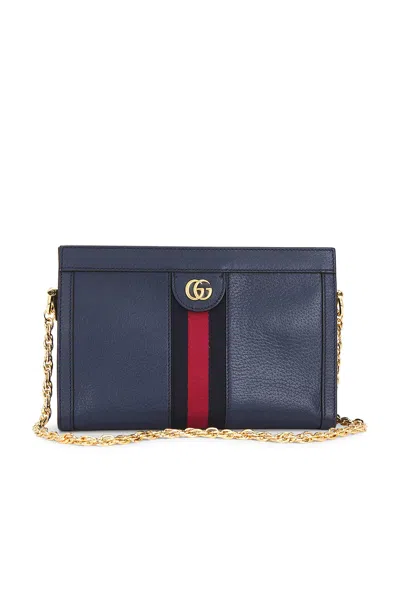 Pre-owned Gucci Ophidia Shoulder Bag In Blue