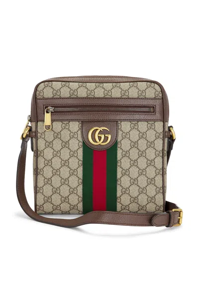 Pre-owned Gucci Ophidia Shoulder Bag In Brown