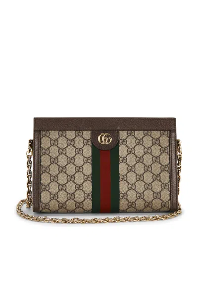 Pre-owned Gucci Ophidia Shoulder Bag In Brown