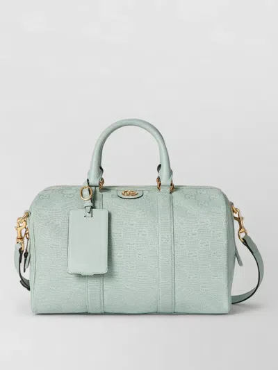 Gucci Handbag With Removable Address Holder And Shoulder In Blue
