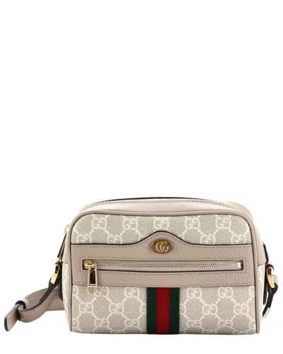 Gucci Ophidia Shoulder Bag Gg Coated Canvas Mini (authentic Pre-loved) In Brown