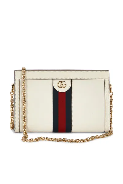 Pre-owned Gucci Ophidia Shoulder Bag In White