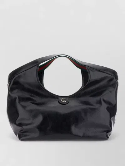 Gucci Ophidia Shoulder Tote Bag Gg Canvas In Black