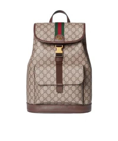 Gucci Ophidia Small Backpack In Brown