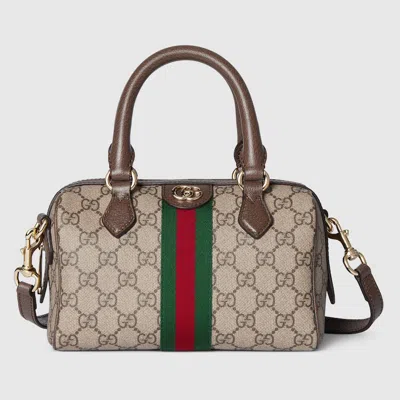 Gucci Ophidia Small Boston Bag In Sand