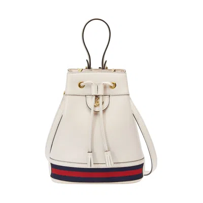 Pre-owned Gucci Ophidia Small Bucket Bag 'white'