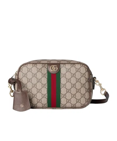 Gucci Ophidia Small Camera Bag In Brown