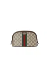 Gucci Ophidia Small Cosmetic Case In Brown