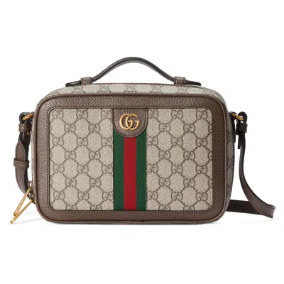 Gucci Ophidia Small Crossbodybag In Beige