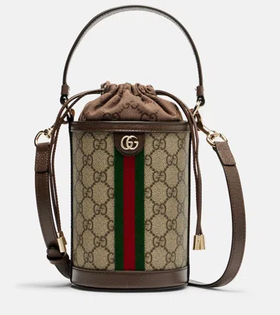 Gucci Ophidia Small Gg Bucket Bag In Sand