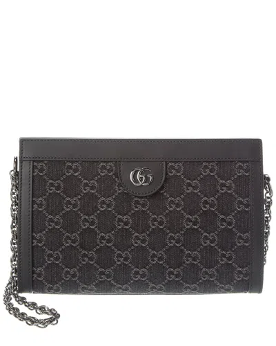 Gucci Small Ophidia Gg Shoulder Bag In Black