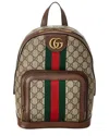 Gucci Ophidia Gg Small Backpack In Brown