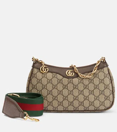 Gucci Ophidia Small Gg Supreme Shoulder Bag In B.eb/n.acer/vrv/mult
