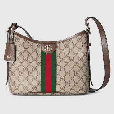 Gucci Ophidia Small Shoulder Bag In Sand