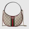 Gucci Ophidia Small Gg Shoulder Bag In Brown