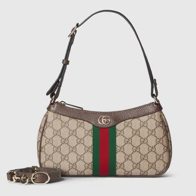 Gucci Ophidia Small Shoulder Bag In Sand