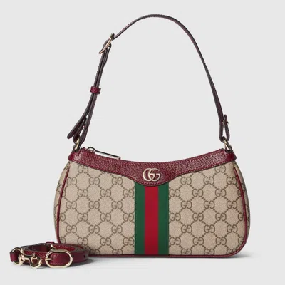 Gucci Ophidia Small Shoulder Bag In Sand
