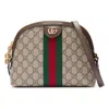 Gucci Women Ophidia Gg Small Shoulder Bag In Beige
