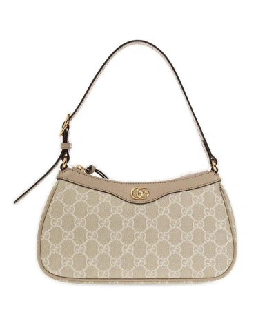 Gucci Ophidia Small Shoulder Bag In Beige