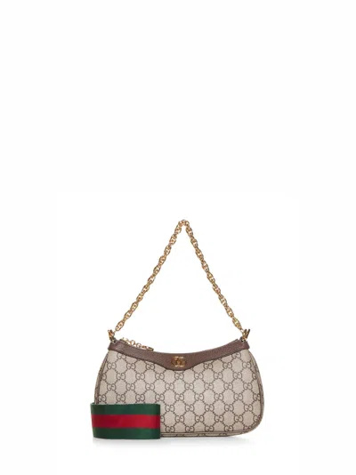 Gucci Ophidia Small Shoulder Bag In Sand